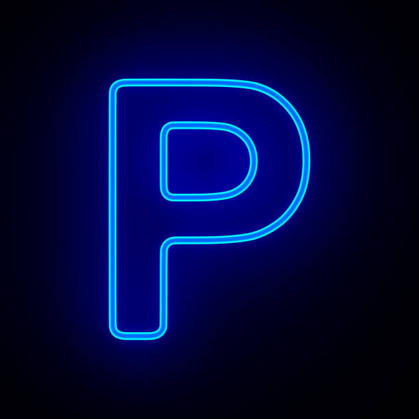 istock Character P on dark background. 3D illustration 1410791031