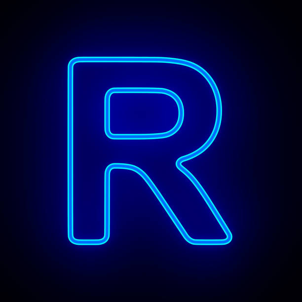 istock Character R on dark background. 3D illustration 1410791085