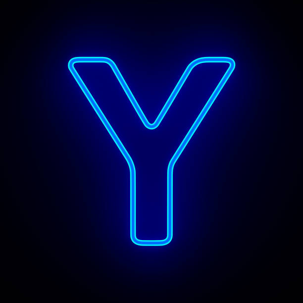 istock Character Y on dark background. 3D illustration 1410791151