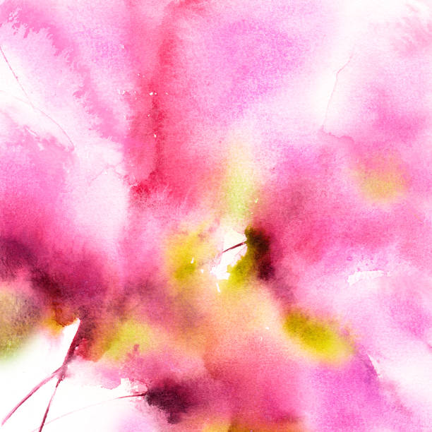 istock Abstract floral background. Watercolor colorful splash. Bright wedding invitation template. Floral greeting card. Hand drawn background. Birthday postcard. Multicolor frame. 1410791373