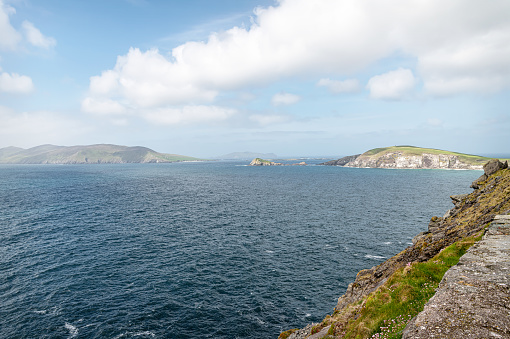View from the White Cross on Slea Head Drive towards the Blasket Islands