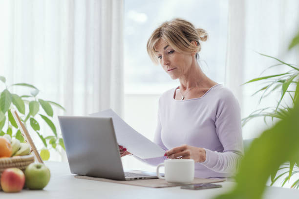 istock Businesswoman working from home 1410797060