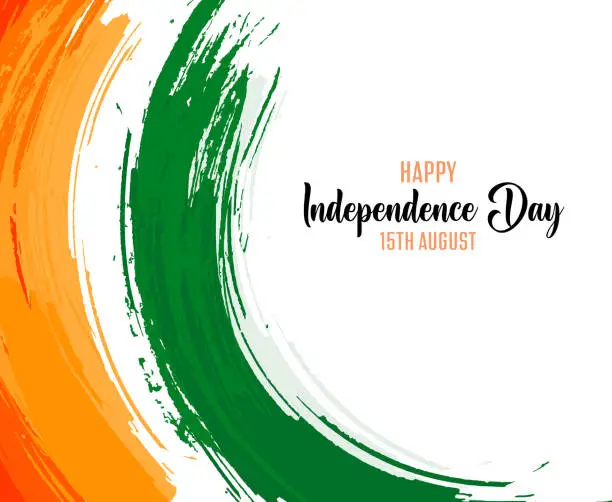 Vector illustration of indian independence abstract