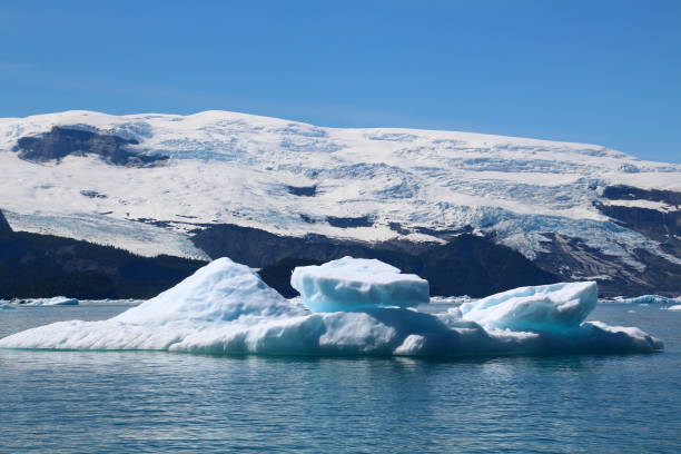 アイシー ベイの氷山、アラスカ、アメリカ合衆国 - glacier alaska iceberg melting ストックフォトと画像