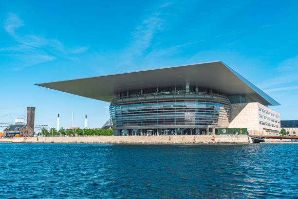 teatro dell'opera di copenaghen, teatro dell'opera nazionale della danimarca - copenhagen opera denmark opera house foto e immagini stock