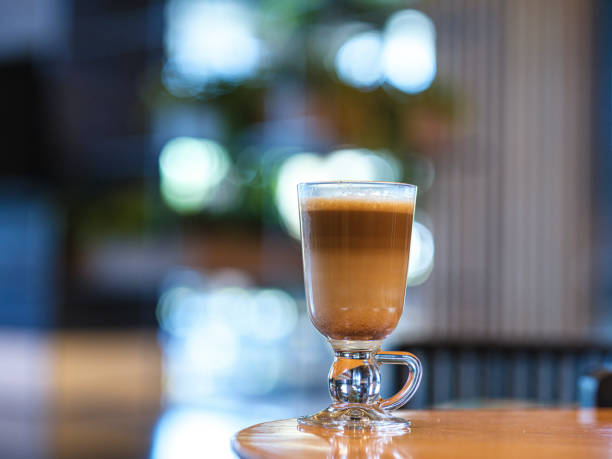 istock delicious latte coffee on the table in a cafe 1410813451