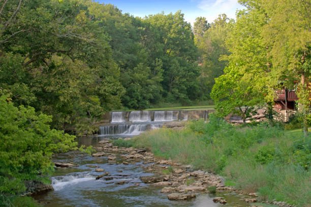 istock Waterfalls in spring-Pipe Creek Falls-Cass County,Indiana 1410814818