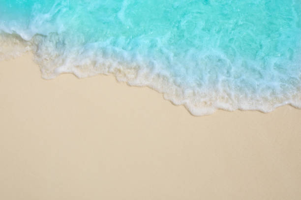 istock Soft waves of blue sea 1410816606