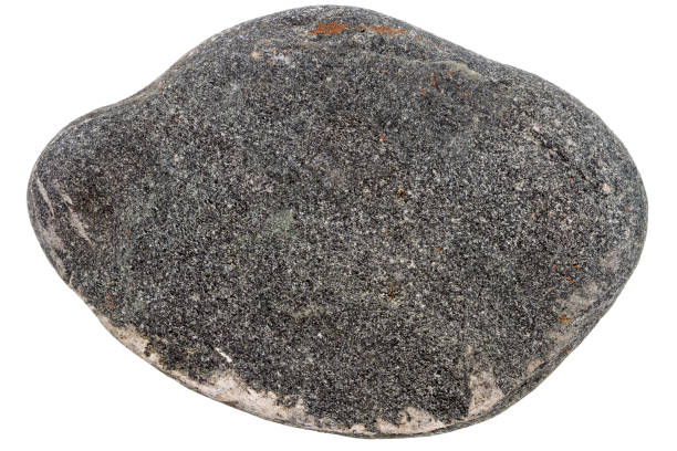 istock Top view of single black pebble 1410823919