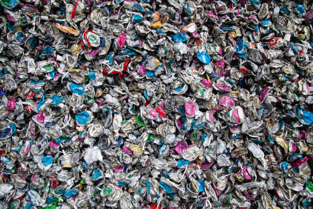 istock Pile of recycled collected metal 1410824246