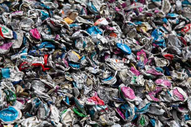 istock Pile of recycled collected metal 1410824307