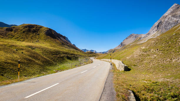 istock The Albula Pass (Grisons, Switzerland) on a sunny September day 1410828751