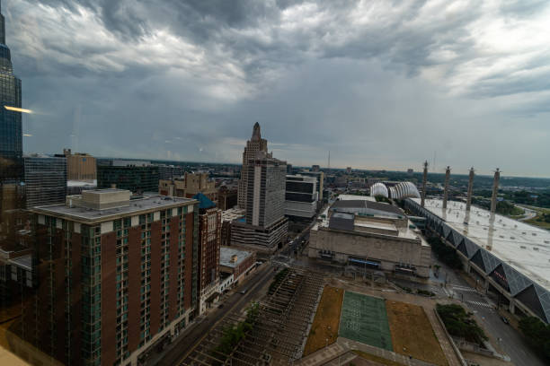 カンザスシティのダウンタウン - kansas city missouri city skyline built structure ストックフォトと画像