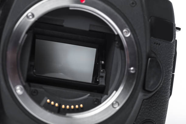 istock Closeup view of digital camera 1410832609