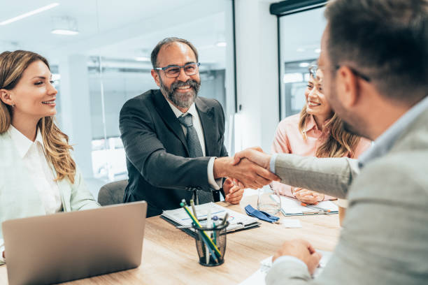 istock Handshake for the new agreements 1410835198