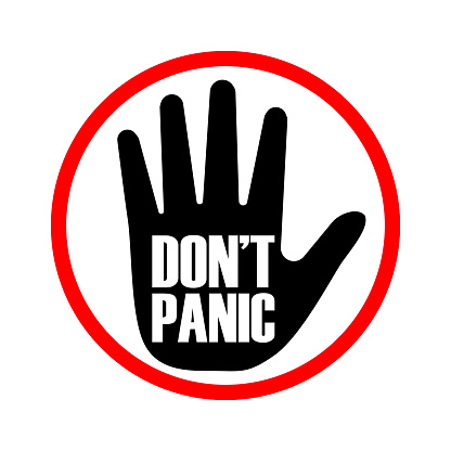 Don't panic icon - editable stroke