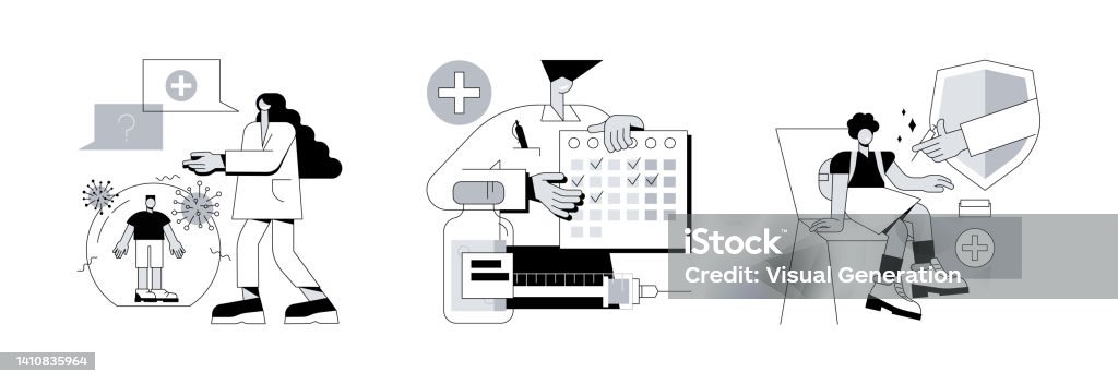 Health Program Draw Public Health Program Abstract Concept Vector Illustrations Stock ...