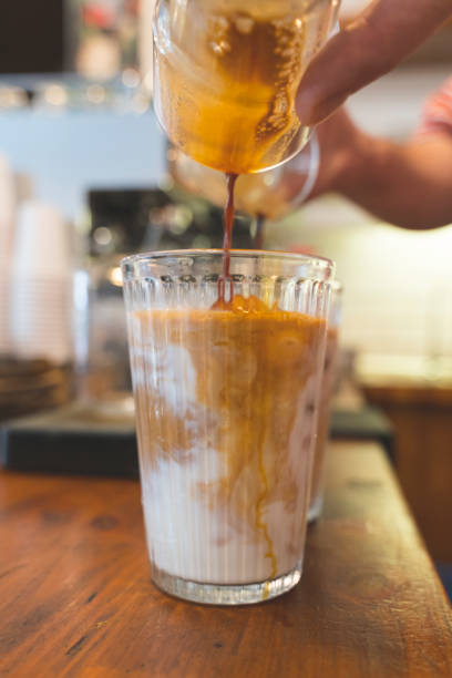 istock Prepairing iced latte stock photo 1410839111