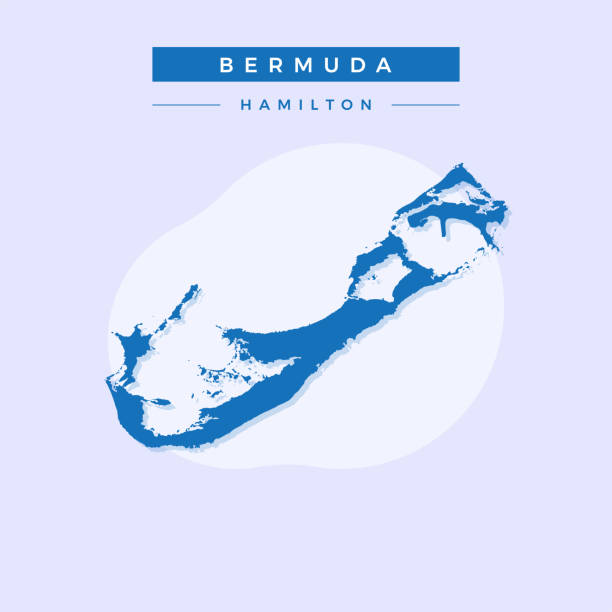 National map of Bermuda, Bermuda map vector, illustration vector of Bermuda Map. National map of Bermuda, Bermuda map vector, illustration vector of Bermuda Map. landmass stock illustrations