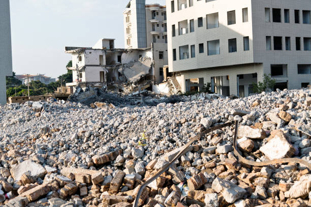 The old houses was demolished.