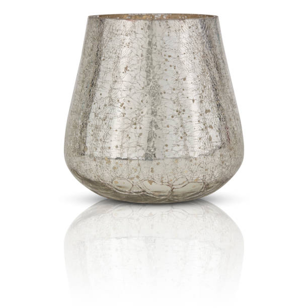 istock Stainless Steel Vase, Vintage Pattern isolated on white background with clipping path 1410848534