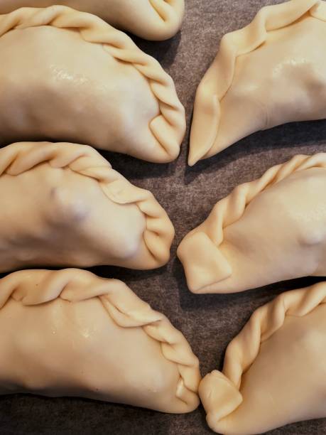 istock Frozen empanadillas, Typical Spanish empanadas. Patties. 1410848548