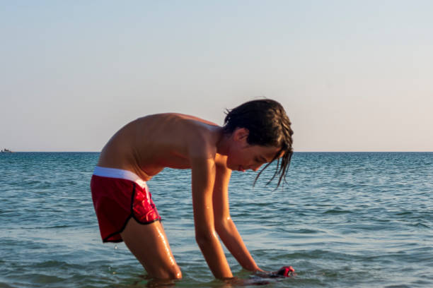 Boy Summer fun on the sea