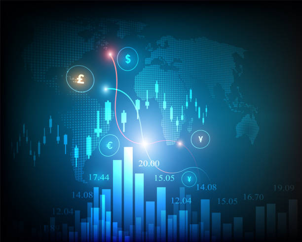 istock Currency icon financial stock trading market background illustration 1410858256