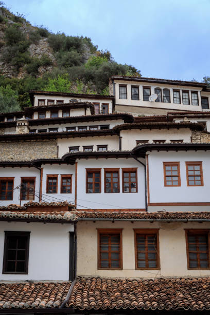 Albanian old town, one over one window