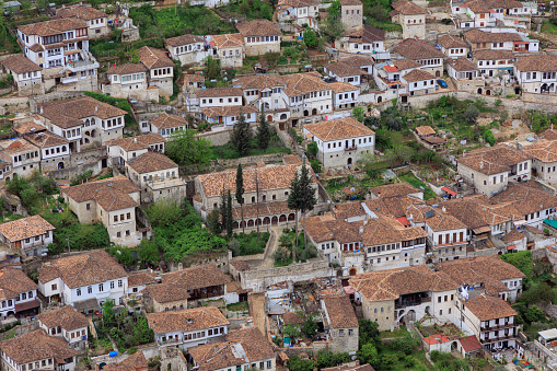 Albanian old town from above