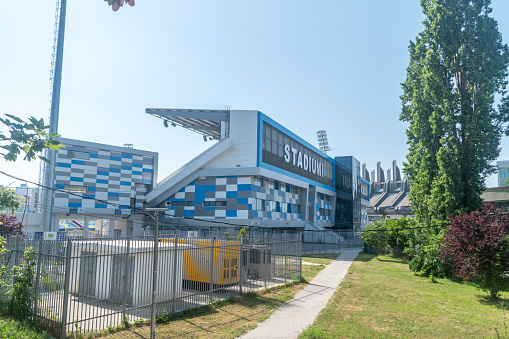 Pristina, Kosovo - June 5, 2022: Fadil Vokrri Stadium.