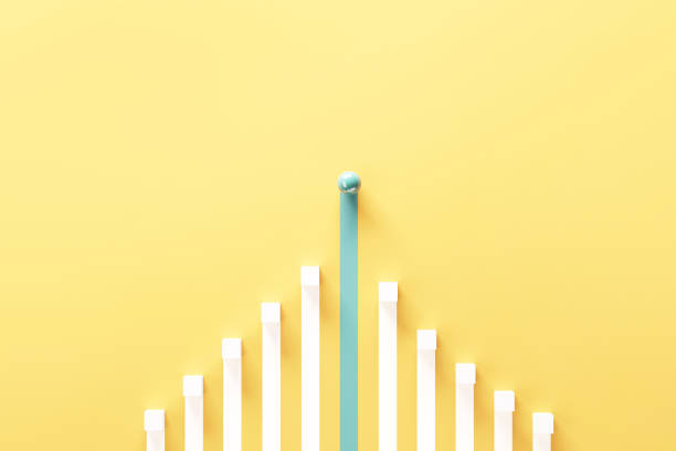 istock Leadership concept, One leader green sphere leads other white boxes. Winning strategy in business. 1410872482