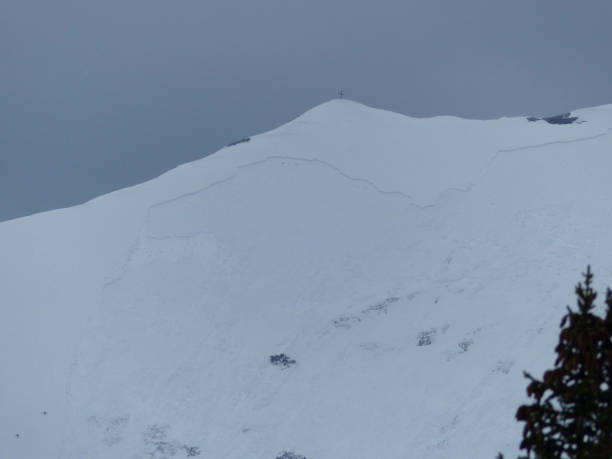 istock Snow drift at Pleisenspitze mountain, Karwendel, Tyrol, Austria 1410873234