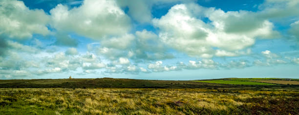 istock Cornish view with abandoned Greenburrow Pumping Engine House (Ding Dong Mine) in background - Cornwall, United Kingdom 1410873968