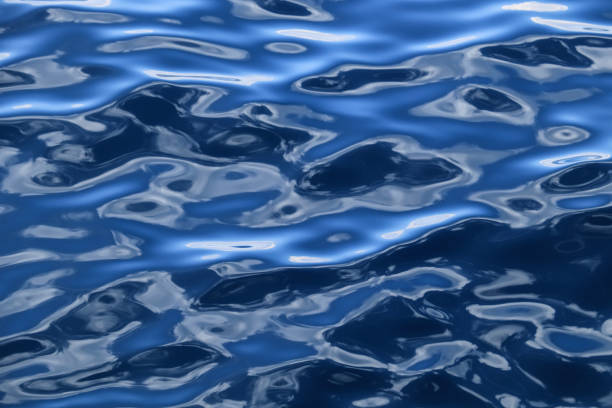 Blue water background stock photo