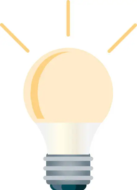 Vector illustration of Bulb Lamp