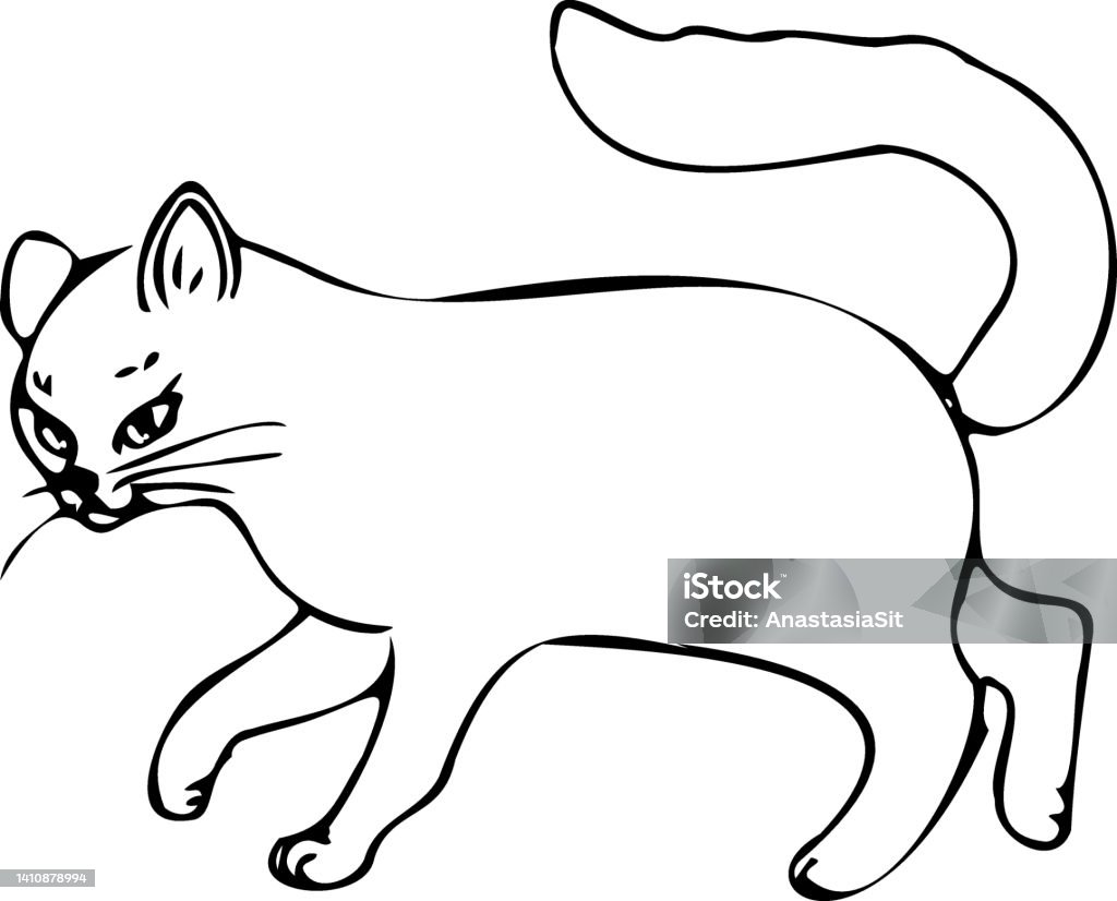 Cat Mencoretcoret Gaya Gambar Tangan Abstrak Ilustrasi Vektor Seni