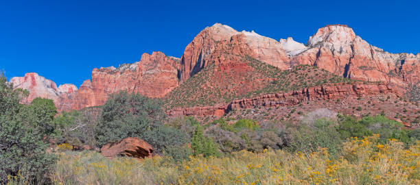 istock Panoramic View of the Cliffs of Zion 1410885353