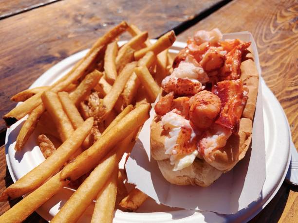 istock Fresh Maine Lobster Roll 1410888179