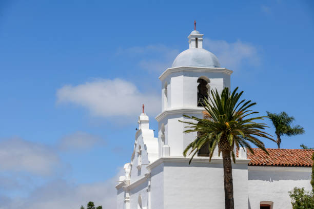 San Francisco, California, detail of the bell towers of the St. Francis of Assisi church.
