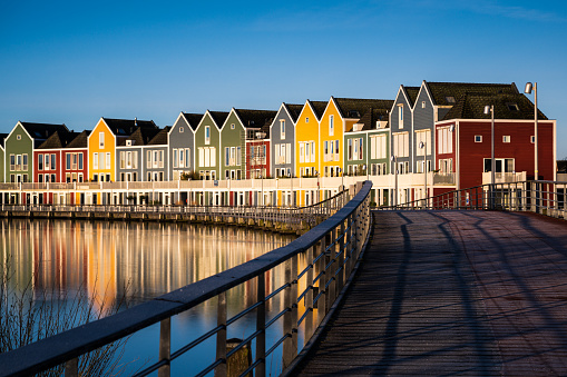 colored houses in Netherland