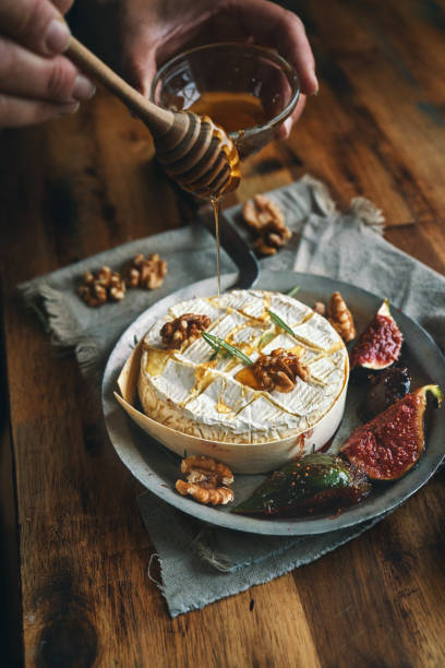 istock Baked Camembert Cheese with Fresh Figs 1410895190