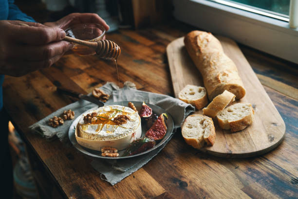 istock Baked Camembert Cheese with Fresh Figs 1410895192