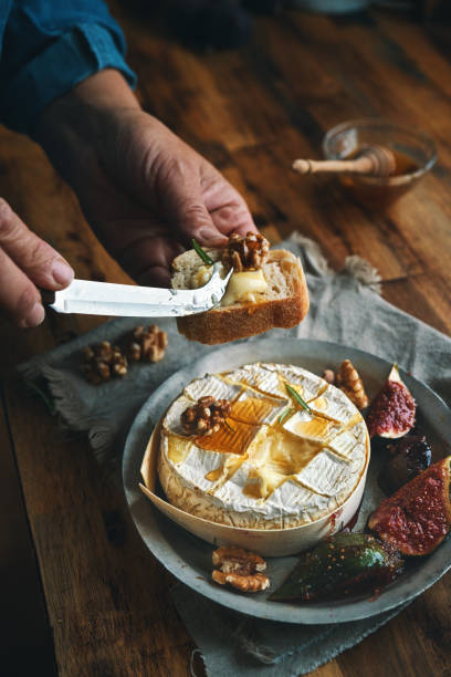 istock Baked Camembert Cheese with Fresh Figs 1410895197