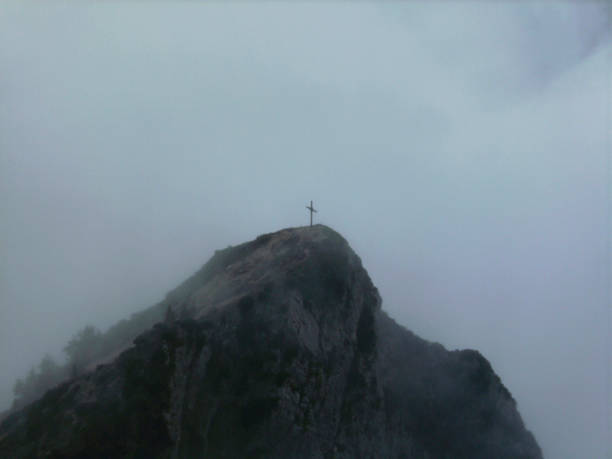 The rolling mountains on a misty morning, the natural scenery at sunrise