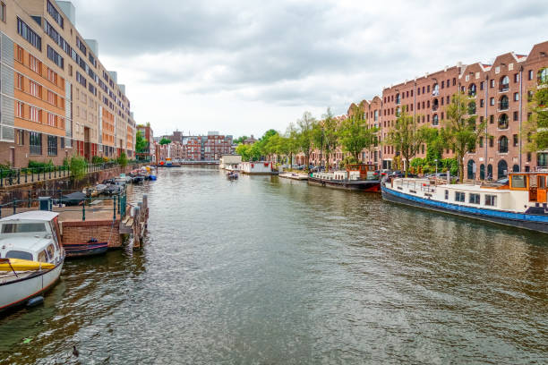 istock Entrepotdok in Amsterdam with renovated warehouses 1410897061