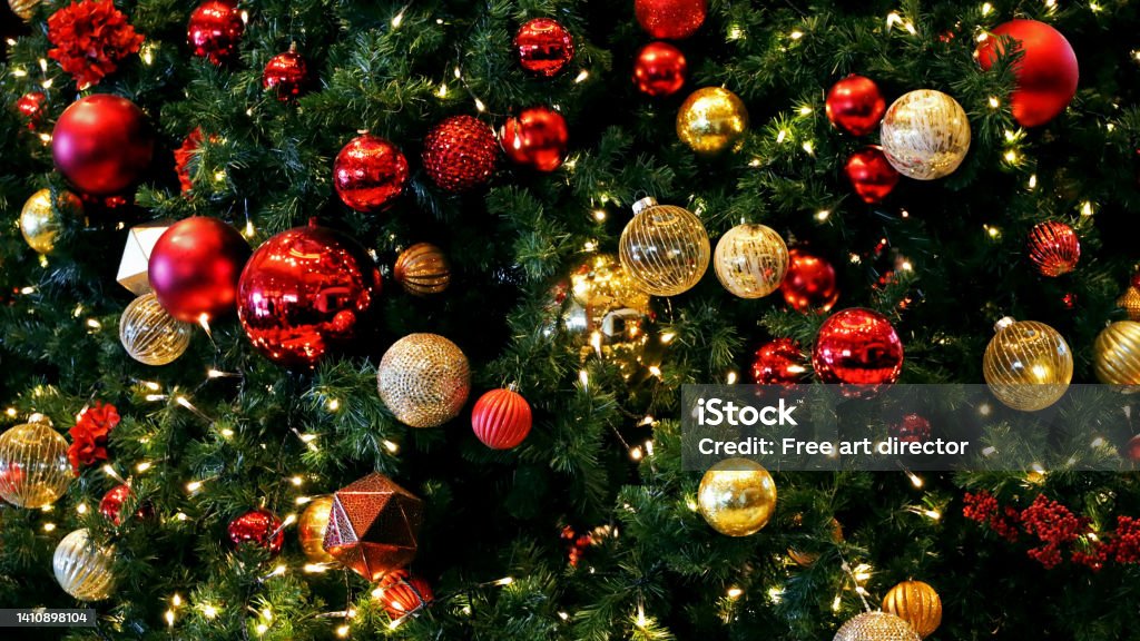 Christmas tree decoration as background material Annual events and background materials Christmas Ornament Stock Photo