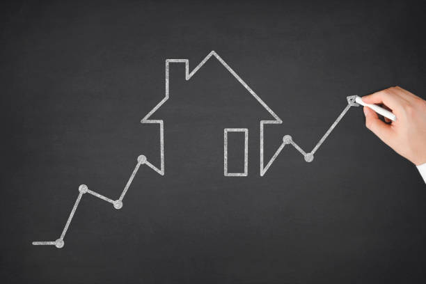 House real estate graph price investment mortgage