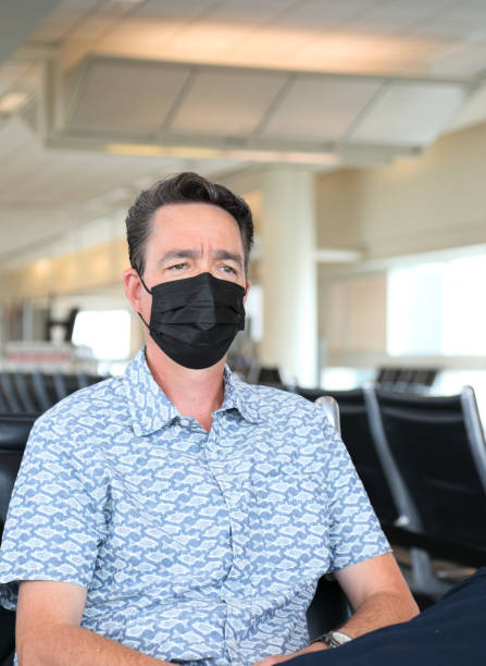 istock Airport Man with Mask Vertical 1410903716