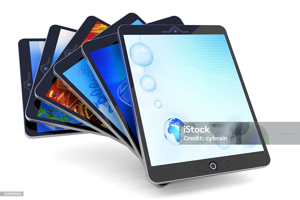 Tablet PC collezione - Foto stock royalty-free di Brillante